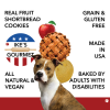 Ike's Gourmet Apple Pie Dog Treat Cookies - Real Fruit Shortbread Cookies Vegan and All-Natural Grain and Gluten Free Made in USA