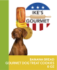 Ike's Gourmet Banana Bread Dog Treat Cookies - Real Fruit Shortbread Cookies Vegan and All-Natural Grain and Gluten Free Made in USA