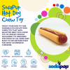 SP Hot Dog Ultra Durable Nylon Dog Chew Toy for Aggressive Chewers