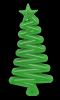 MKB Christmas Tree Ultra Durable Nylon Dog Chew Toy for Aggressive Chewers