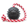 USA-K9 Magnum Black Stars and Stripes Ultra-Durable  Rubber Chew Toy, Reward Toy, Tug Toy, and Retrieving Toy