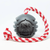 USA-K9 Magnum Black Stars and Stripes Ultra-Durable  Rubber Chew Toy, Reward Toy, Tug Toy, and Retrieving Toy