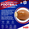 MKB Football Durable Synthetic Rubber Chew Toy and Treat Dispenser