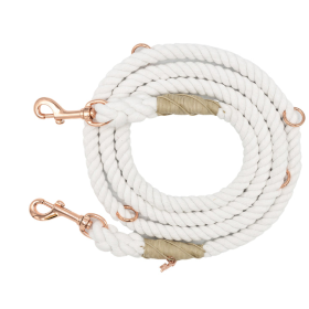 Hands Free Rope Leash (Color: White, size: 5 feet)