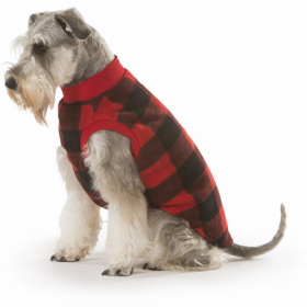 Red Check Dog Pyjamas (Color: Red, size: 30)