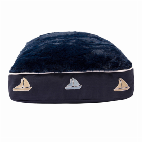 Halo Sailboat Rectangular Dog Bed (Color: EC Navy, size: S)