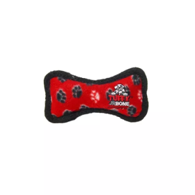 Tuffy Jr Bone Red Paw (Color: Red, size: Junior)