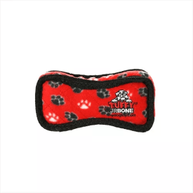 Tuffy Jr Bone2 Red Paw (Color: Red, size: Junior)