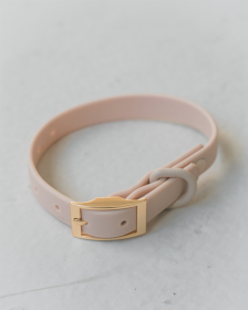 Waterproof Dog Collar (Color: Nude, size: neck size)