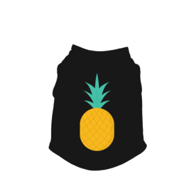 Pineapple Tank Top (Color: black, size: X Small)