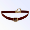 Burgundy Buckle Necklace