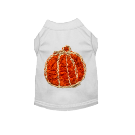 Chiffon Rose Halloween Pumpkin Shirt (Color: White, size: X Small)