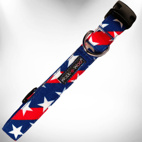 Stars & Stripes Dog Collars (size: XS 5/8" width fits 8-12" neck)