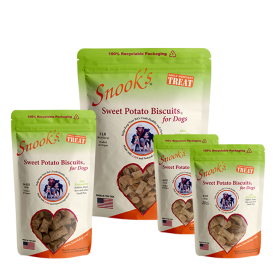 Sweet Potato Dog Biscuits - Small, biscuit-size pieces (size: 4oz)