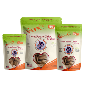 Sweet Potato Dog Chips - Soup bone shaped (size: 8oz)