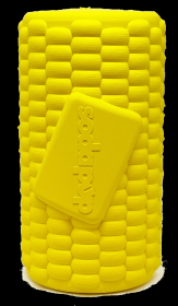 SodaPup Corn on the Cob Treat Dispenser (Color: Yellow, size: medium)