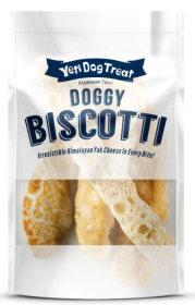 Yeti Dog Biscotti (Color: Yellow/White, size: 2 oz)