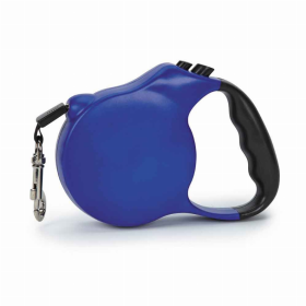 CC Belted Retractable Lead 16ft (Color: Blue, size: large)