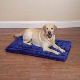 Slumber Pet Plush Mat  18x13In (Color: Gray, size: 18x13in)